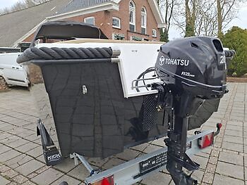 Oldambtsloep 490XL + Tohatsu MFS20 + Kick trailer Watersport Reinders Beerta