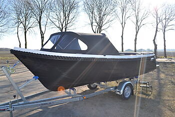 Oldambtsloep 580 Retro + Suzuki DF20 Watersport Reinders Beerta